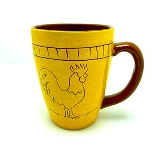 Vintage Rustic Rooster Handmade Mug by Nancy Calhoun
